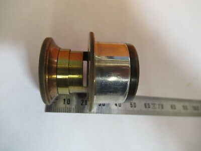 ANTIQUE BRASS RARE GUNDLACH EYEPIECE MICROSCOPE PART OPTICS AS PICTURED P6-A-01