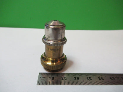 ANTIQUE SEIBERT GERMANY "5" OBJECTIVE LENS MICROSCOPE PART AS PICTURED #R1-B-04