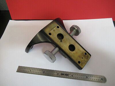 WILD HEERBRUGG SWISS M20 BRASS STAGE HOLDER MICROSCOPE PART AS PICTURED &4B-A-46