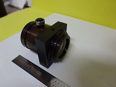 MICROSCOPE PART LEITZ GERMANY LENS BRASS MOUNTED OPTICS AS IS BIN#W6-17