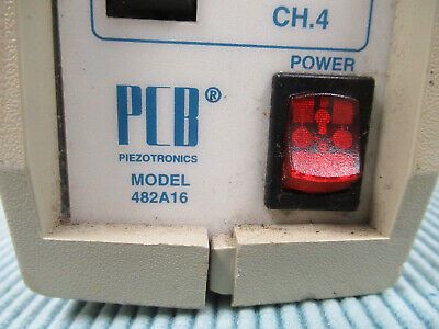 PCB PIEZOTRONICS 482A16 4-CHANNL ICP SIGNAL POWER SUPPLY for ACCELEROMETER #TD-3