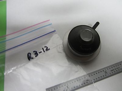 MICROSCOPE PART VINTAGE GERMANY CONDENSER + IRIS OPTICS BIN#R3-12