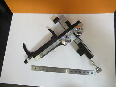 ANTIQUE SPENCER XY STAGE CLIPS SPECIMEN MICROSCOPE PART AS PICTURED R7-A-46