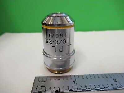 UNKNOWN MAKER OBJECTIVE 10X /160 OPTICS MICROSCOPE PART AS PICTURED &15-A-77