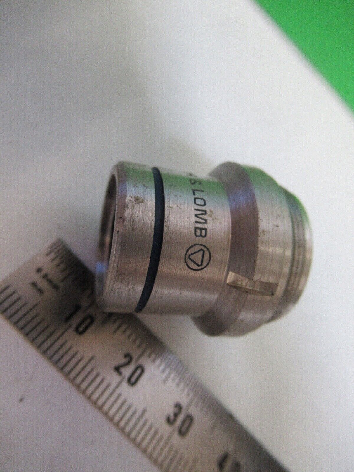 BAUSCH LOMB 5X OBJECTIVE LENS MICROSCOPE PART AS PICTURED Q7-B-42