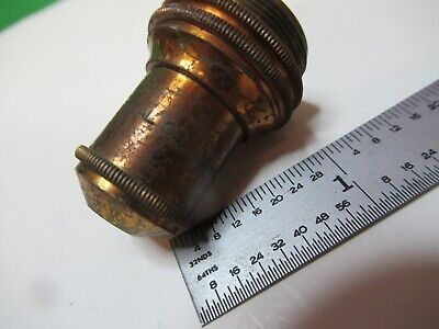 ANTIQUE BRASS BAUSCH LOMB OBJECTIVE 16mm MICROSCOPE PART AS PICTURED &17-A-26