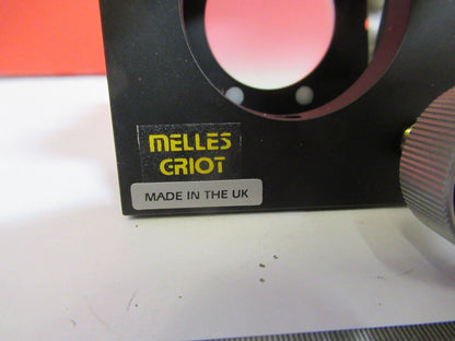 MELLES GRIOT UK STAGE TILT COATED REFLECTOR LASER OPTICS AS PICTURED S6-A-22