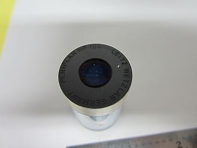 MICROSCOPE EYEPIECE LEITZ WETZLAR GERMANY PERIPLAN 10X OPTICS BIN#G5-H-18