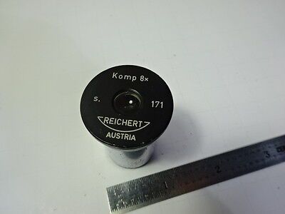 MICROSCOPE PART EYEPIECE OCULAR REICHERT AUSTRIA KOMP 8X OPTICS AS IS B#AE-59