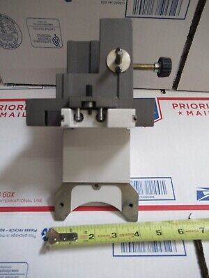 LEICA DMRB GERMANY STAGE TABLE HOLDER MICROSCOPE PART AS PICTURED &FT-6-183