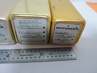 LOT 6 EA MOTOROLA QUARTZ CRYSTAL FREQUENCY CONTROL RADIO AS IS BIN#K6-05