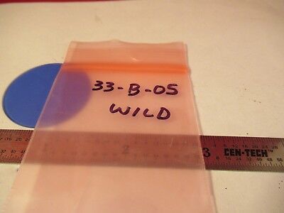 WILD HEERBRUGG SWISS M20 BLUE FILTER MIKROSKOP TEIL OPTIK &amp;33-B-05