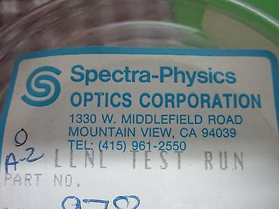 OPTICAL FLAT DICHROIC ZERODUR MIRROR SPECTRA PHYSICS LASER OPTICS BIN#N2-25