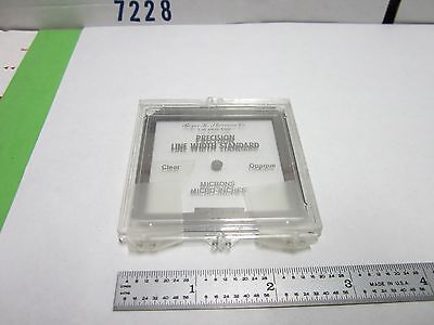 OPTICAL  PRECISION LINE STANDARD CALIBRATION ROGER SHERMAN OPTICS BIN#Q9-39