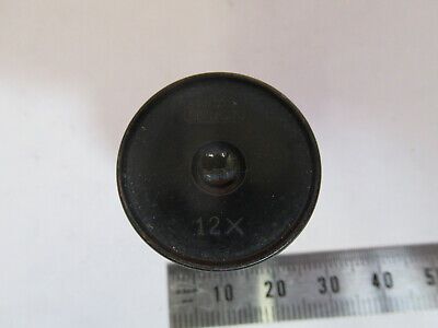 ANTIQUE WINKEL ZEISS GOTTINGEN 12X EYEPIECE MICROSCOPE PART AS PICTURED &F1-A-40