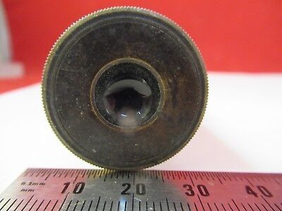 ANTIQUE BRASS TUBUS AND OBJECTIVE MICROSCOPE PART UNKNOWN MAKER &FT-4-100