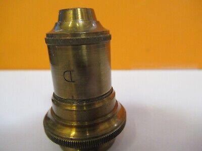 ANTIQUE GUNDLACH ROCHESTER OBJECTIVE 1/2 MICROSCOPE PART AS PICTURED &8M-A-07