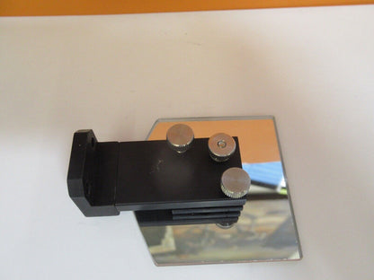 SPECTRA TECH MOUNTED GLASS MIRROR FLAT MICROSCOPE PART AS PICTURED &A5-A-63