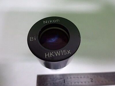 MICROSCOPE PART EYEPIECE OCULAR NIKON JAPAN HKW15X Bi OPTICS AS IS #AF-E-04