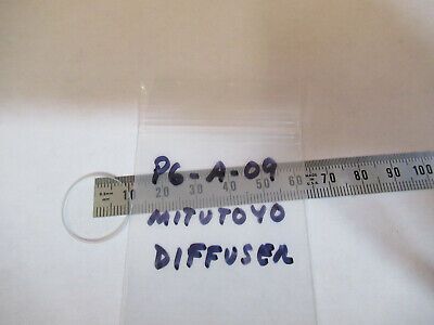 MITUTOYO GLASS DIFFUSER FILTER OPTICS MICROSCOPE PART AS PICTURED #P6-A-09