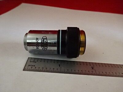 MICROSCOPE PART OLYMPUS JAPAN OBJECTIVE MPLAN 100X OPTICS AS IS #21-A-13