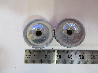 BAUSCH LOMB ANTIQUE PAIR KNOBS MICROSCOPE PART AS PICTURED 8Y-A-32