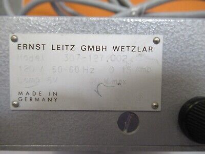 LEITZ GERMANY LAMP ILLUMINATOR MICROSCOPE PART OPTICS AS PICTURED &FT-6-X8