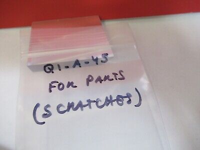 FOR PARTS OPTICAL FLAT MIRROR THICK GLASS scratches OPTICS AS PICTURED #Q1-A-45