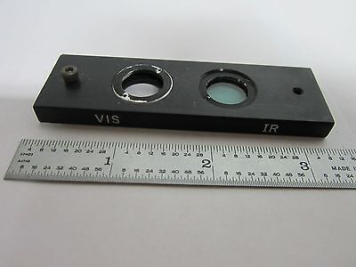 MICROSCOPE PART SLIDE INFRARED VISIBLE VIS IR OPTICS AS IS BIN#K5-30