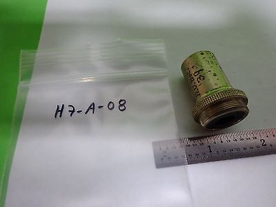 MICROSCOPE PART VINTAGE OBJECTIVE BAKER LONDON 1/6 OPTICS AS IS BIN#H7-A-08