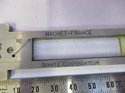 ANTIQUE NACHET FRANCE QUARTZ COMPENSATOR MICROSCOPE PART AS PICTURED &B6-FT-96