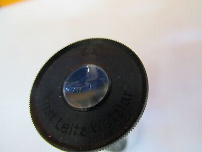 ANTIQUE LEITZ WEZTLAR EYEPIECE 6X LENS MICROSCOPE PART AS PICTURED 8Y-A-107