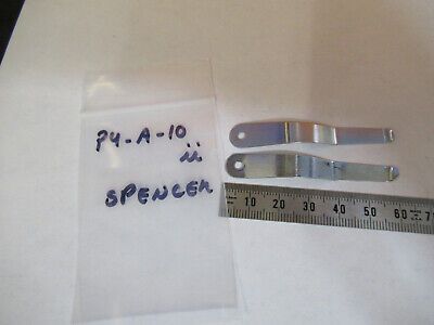 ANTIQUE PAIR CLIPS SPENCER AO MICROSCOPE PART AS PICTURED #P4-A-10