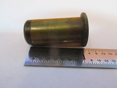 ANTIQUE BRASS RARE OCULAR lens OPTICS MICROSCOPE PART AS PICTURED &7B-B-78