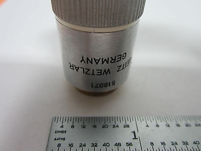 LEITZ WETZLAR GERMANY 100X EF OBJECTIVE MICROSCOPE OPTICS BIN#J7-08