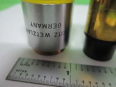 FOR PARTS MICROSCOPE OBJECTIVE LEITZ NPL FLUOR 10X GERMAN OPTICS AS IS BIN#T1-35