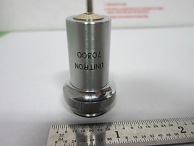 UNITRON 60X OBJECTIVE MICROSCOPE OPTICS BIN#N3-17