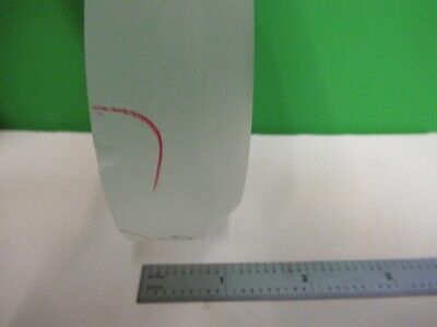 OPTICAL LARGE HEAVY THICK PL CC LENS BK7 GLASS LASER OPTICS AS PICTURED &T2-B-11