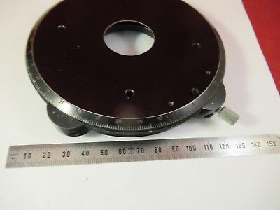 ZEISS GERMANY STAGE TABLE ROTABLE POLARIZER POL MICROSCOPE PART OPTICS &46-A-09