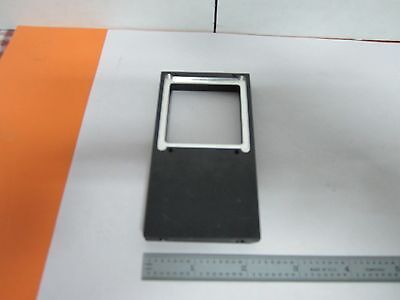 OPTICAL ALUMINUM FIXTURE FOR SQUARE FILTER LASER OPTICS AS IS BIN#J9