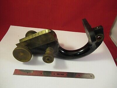 ANTIQUE BRASS LIMB STAGE SPENCER BUFFALO MICROSCOPE PART AS PICTURED &FT-5-191