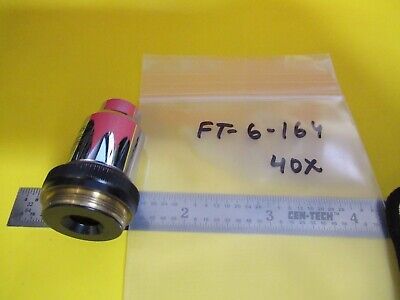 WILD HEERBRUGG SWISS OBJECTIVE 40X LENS OPTICS MICROSCOPE PART 506023 &FT-6-164