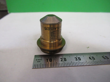 ANTIQUE SPENCER AO BRASS OBJECTIVE 10X MICROSCOPE PART AS PICTURED &75-B-10