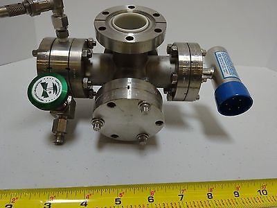 MDC HIGH VACUUM VALVE + FITTINGS HEAVY STAINLESS STEEL AS IS BIN#TC-1-G