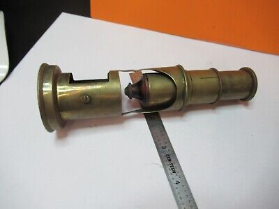 ANTIQUE BRASS PORTABLE FIELD MICROSCOPE COLLECTABLE AS PICTURED &W8-A-10