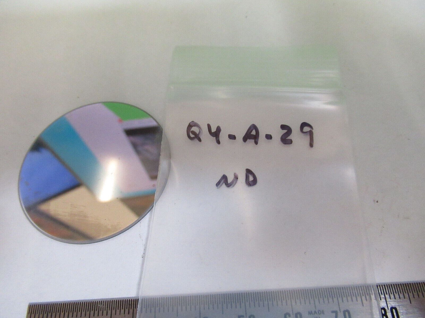 OPTICAL PLATE ND NEUTRAL DENSITY FILTER OPTICS AS PICTURED &Q4-A-29