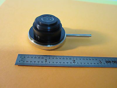 MICROSCOPE PART CONDENSER OPTICS + IRIS AS IS  BIN#24