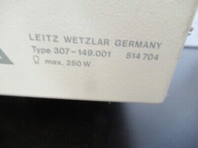 LARGE LEITZ WEZTLAR 514704 250W LAMP OPTICS MICROSCOPE PART AS PICTURED &TE-4