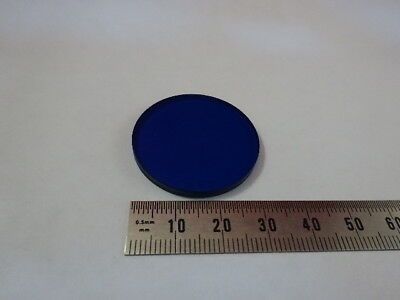 WILD SWISS M20 GLASS BLUE FILTER LENS MICROSCOPE PART OPTICS AS IS &W3-A-13