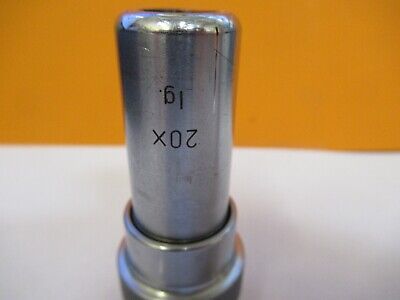 RARE LWD LG 20X LONG OBJECTIVE MICROSCOPE PART OPTICS AS PICTURED &85-B-116